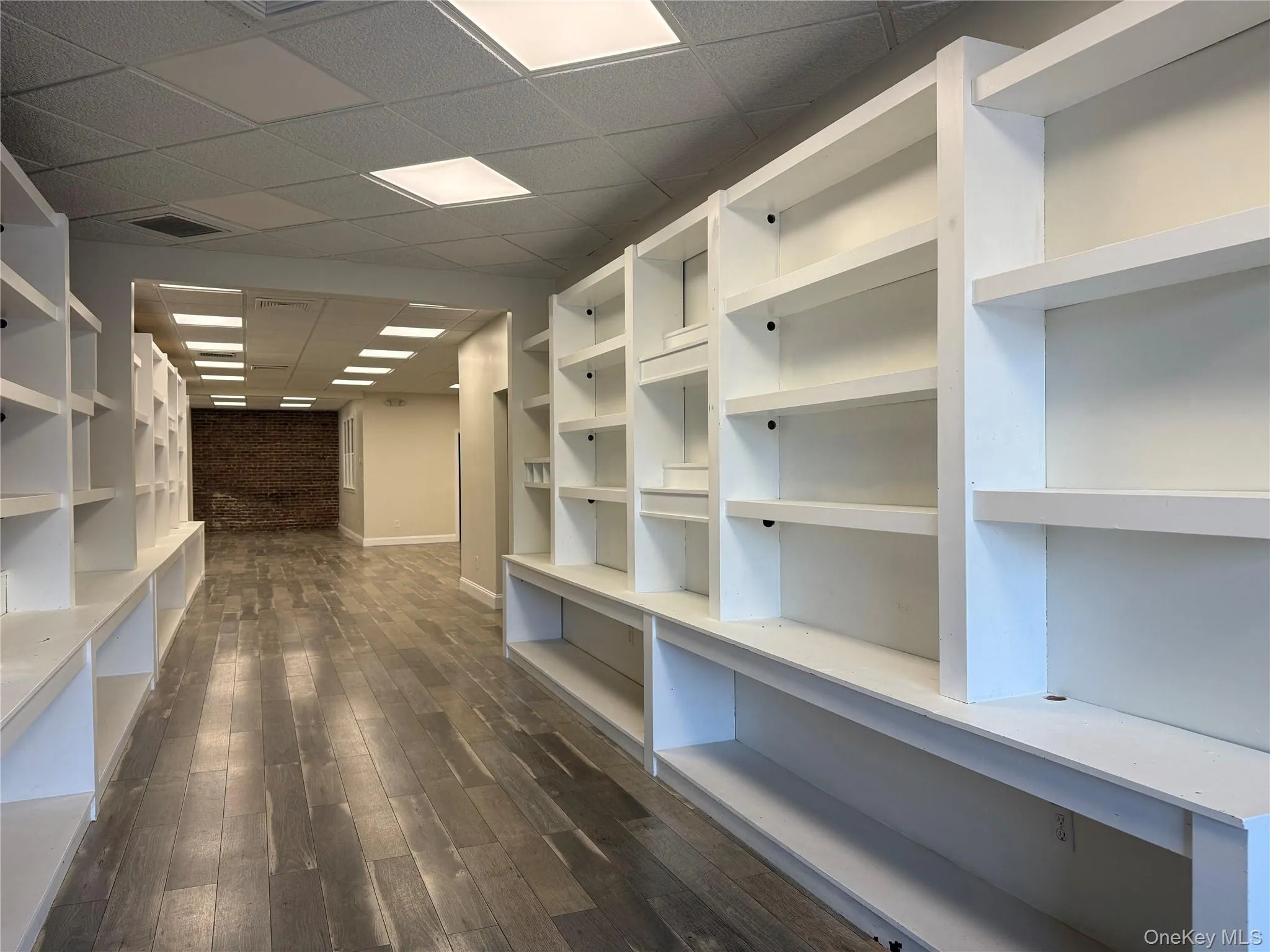 Front of retail space with custom built-ins Front of retail space with custom built-ins
