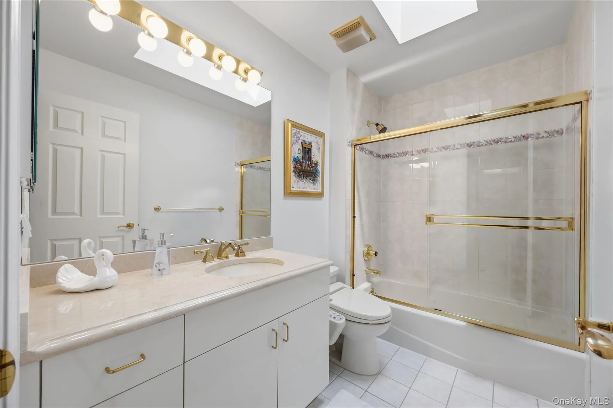 Hall Bathroom with glass door Shower/Tub Hall Bathroom with glass door Shower/Tub