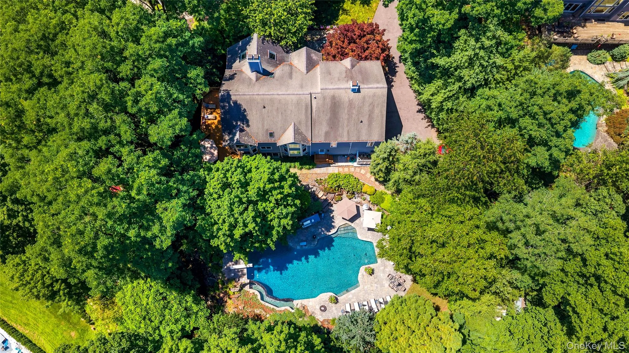 Aerial view of 6 Canterbury court with resort-like property Aerial view of 6 Canterbury court with resort-like property