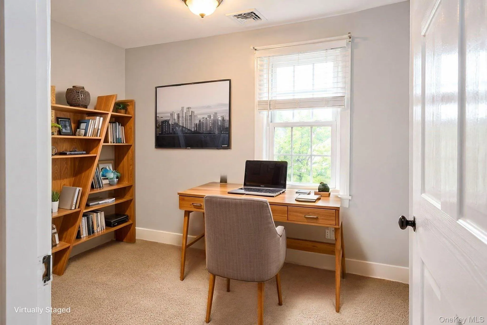 Home office virtually staged Home office virtually staged
