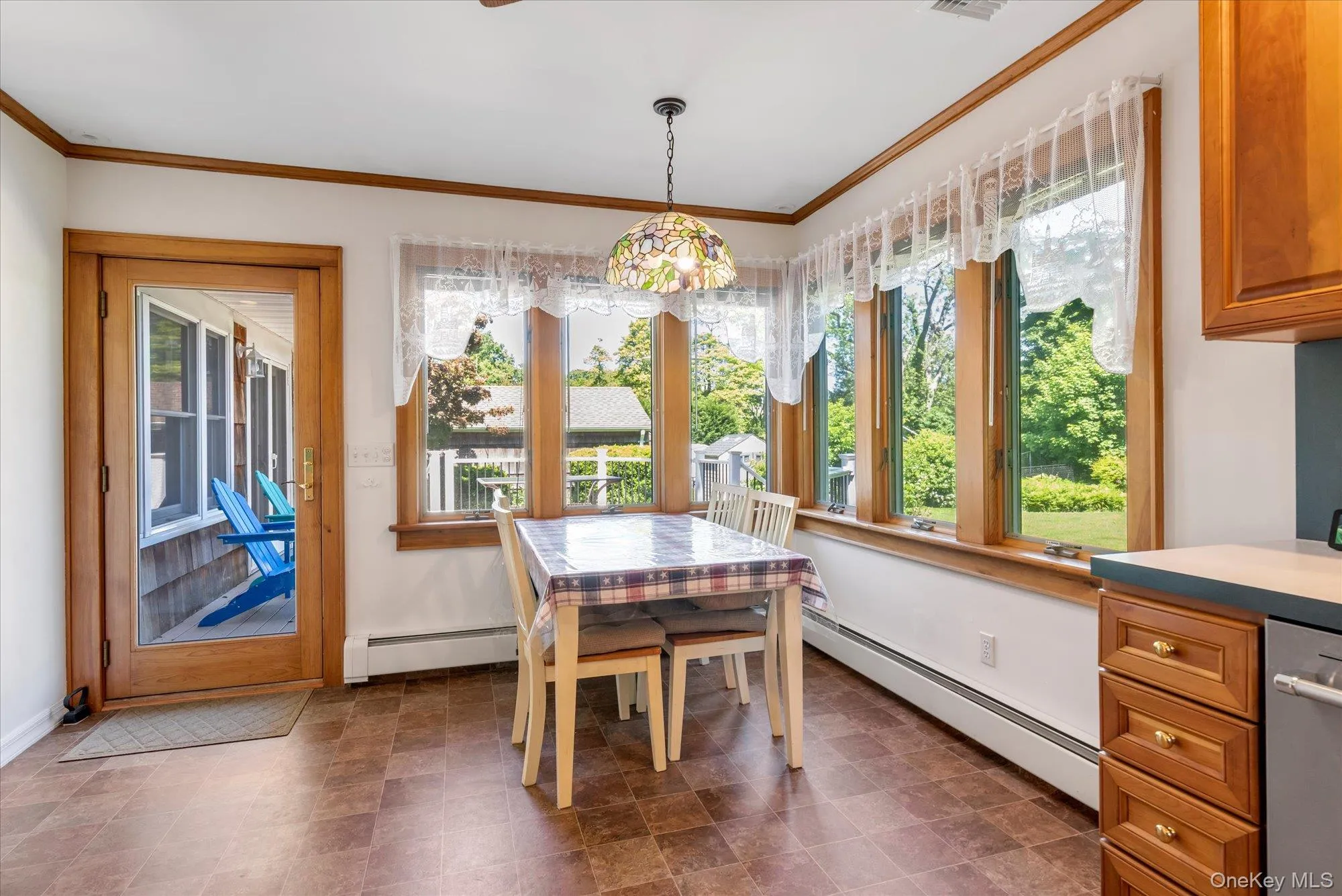 eat-in kitchen with door to new deck eat-in kitchen with door to new deck