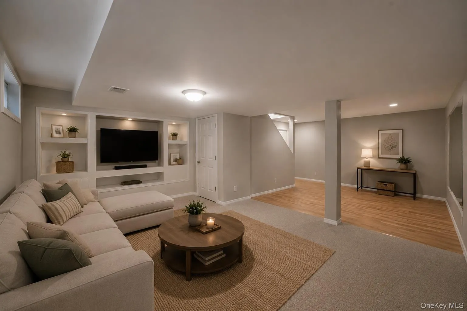 Basement virtually staged Basement virtually staged