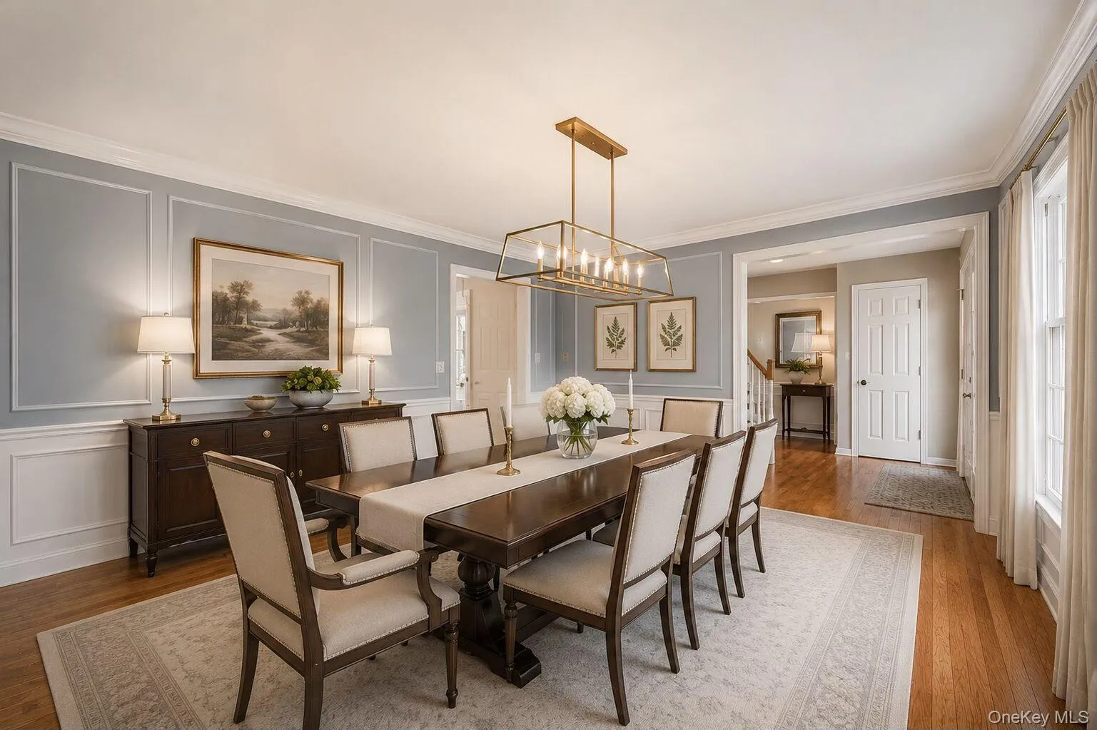 Dining room virtually staged Dining room virtually staged