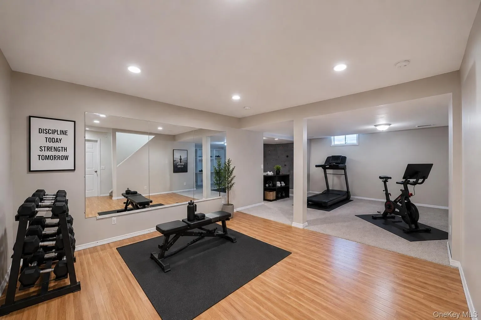 Basement virtually staged Basement virtually staged
