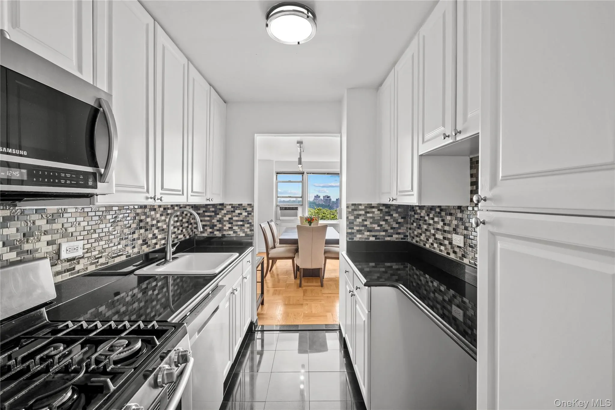 Updated galley kitchen Updated galley kitchen