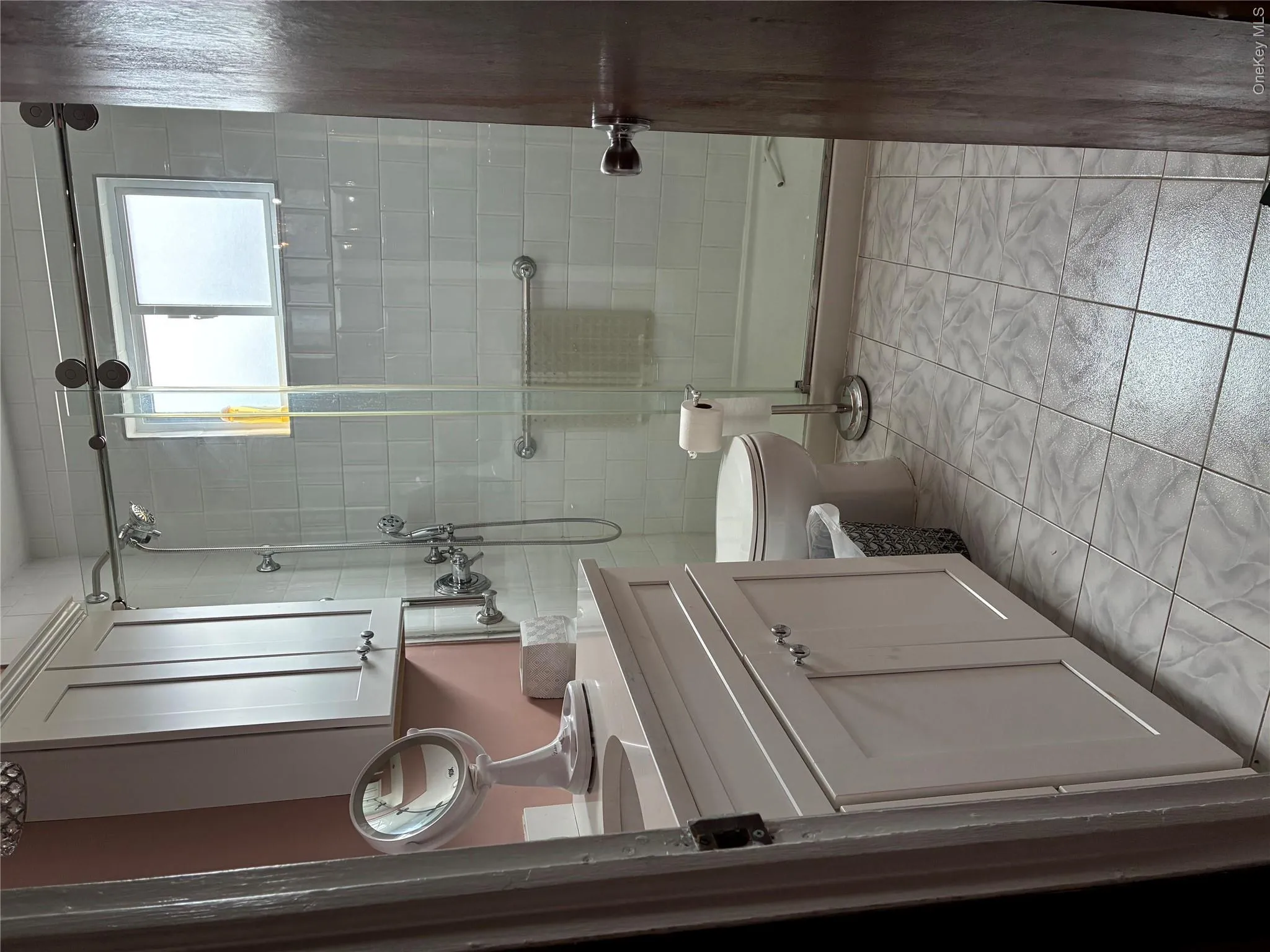 Updated bathroom with shower on second floor Updated bathroom with shower on second floor
