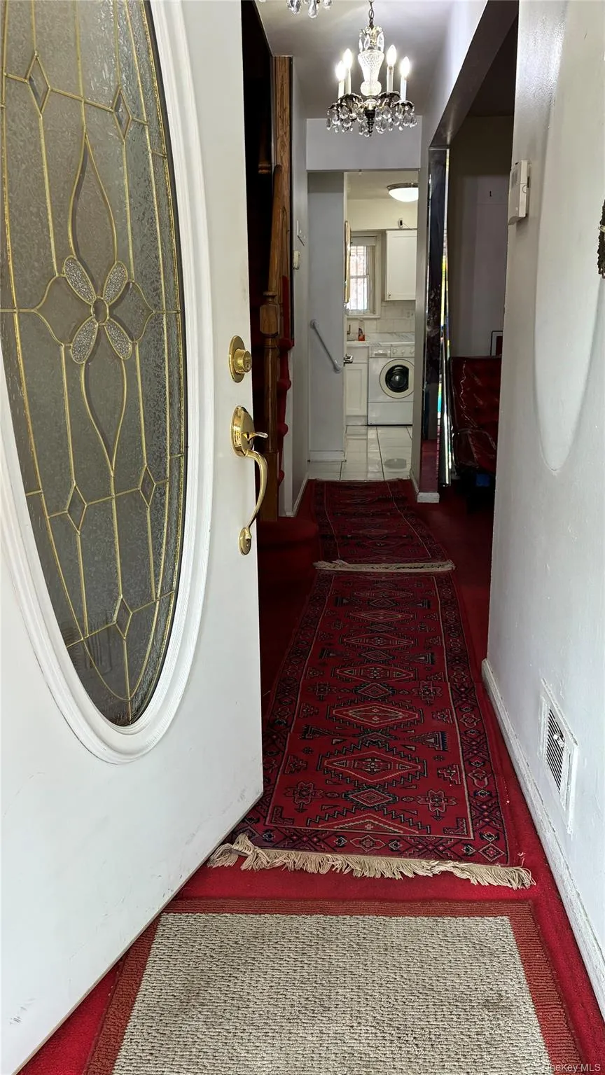 Foyer leading into home Foyer leading into home