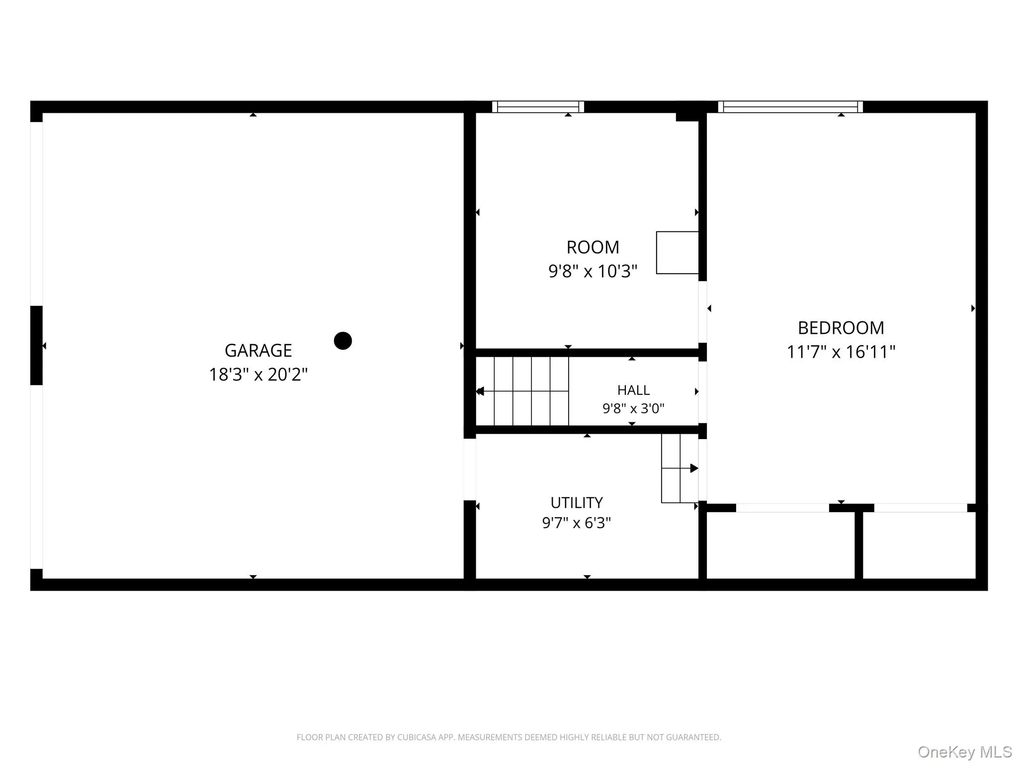 Lower level and garage floor plan Lower level and garage floor plan