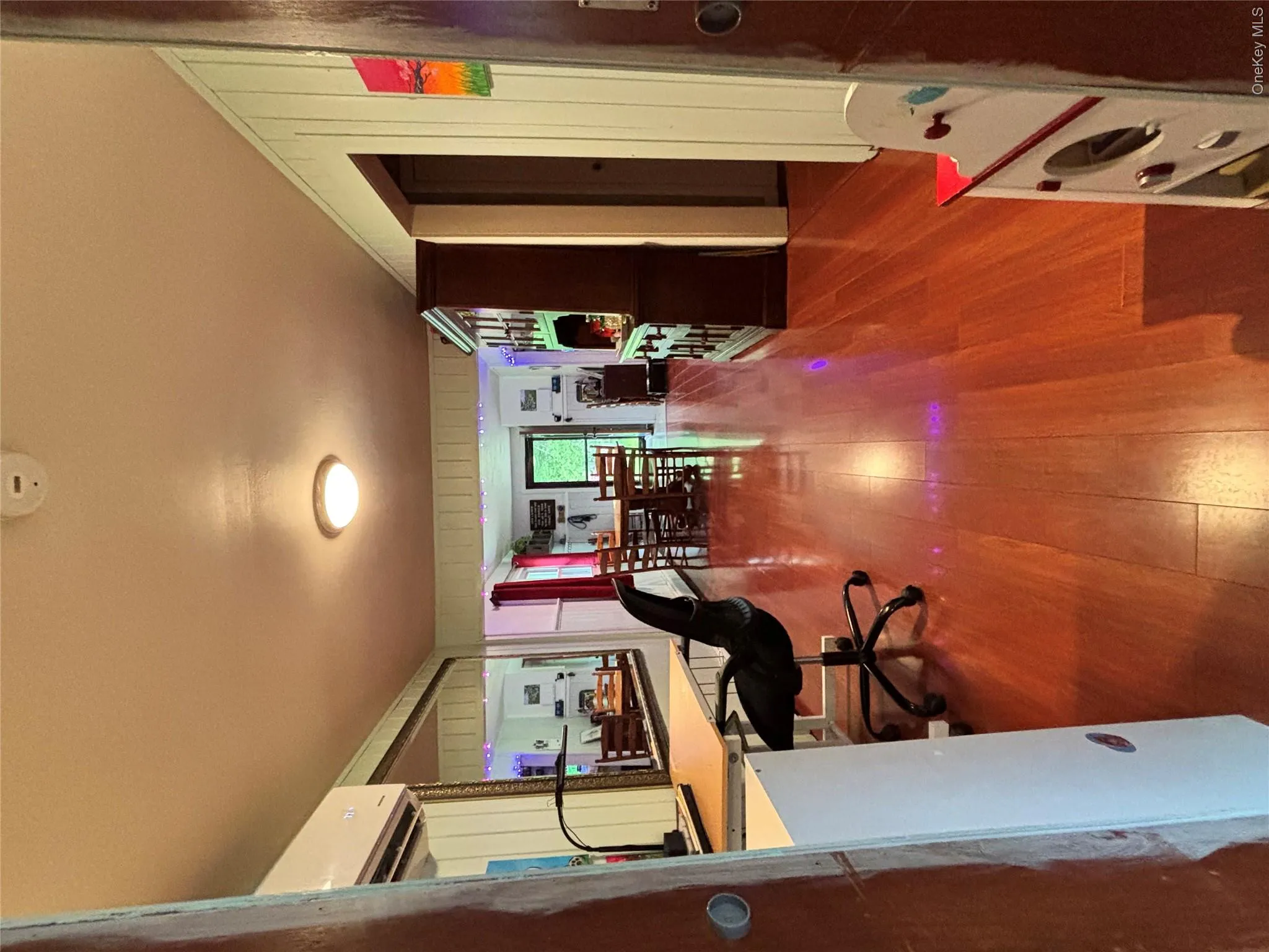 Office space with wood finished floors Office space with wood finished floors