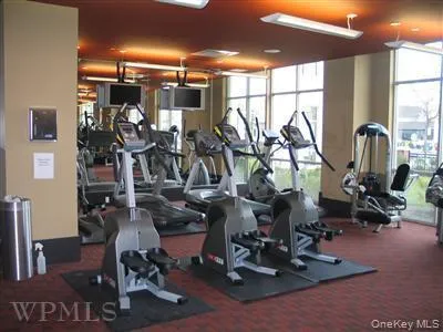 State of the Art fitness center has full windows bringing in natural lighting. State of the Art fitness center has full windows bringing in natural lighting.