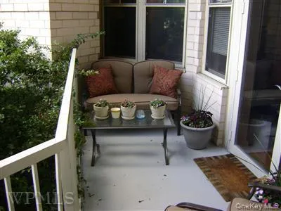 Private patio is large with plenty of seating areas. Private patio is large with plenty of seating areas.