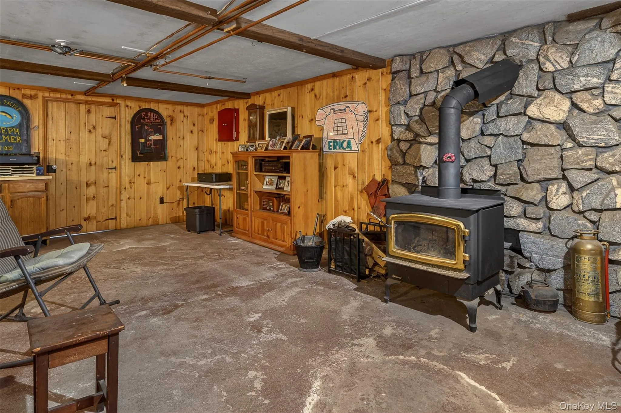 Woodstove lower level Woodstove lower level