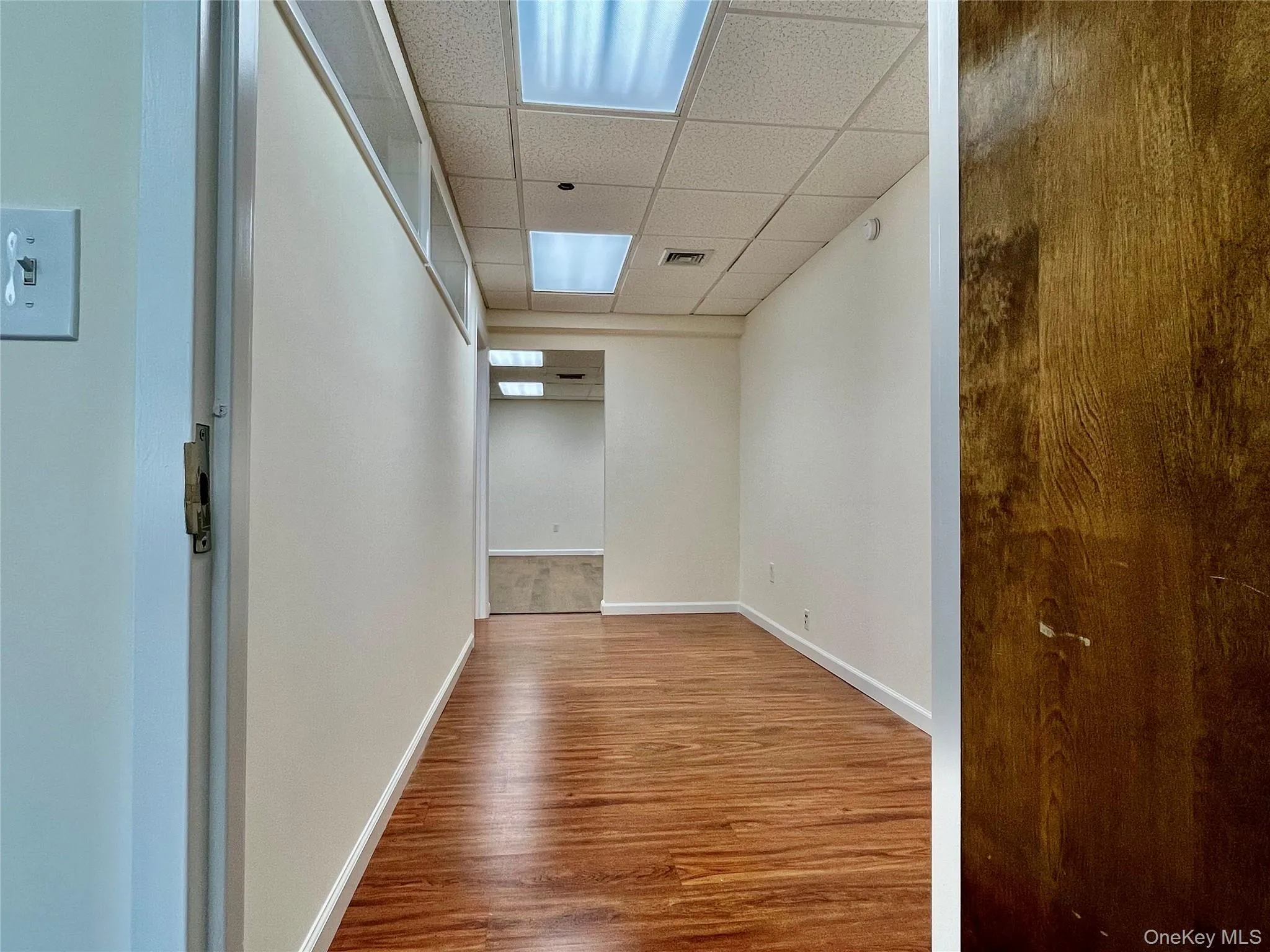 Office hallway perfect for file cabinets and business equiptment Office hallway perfect for file cabinets and business equiptment