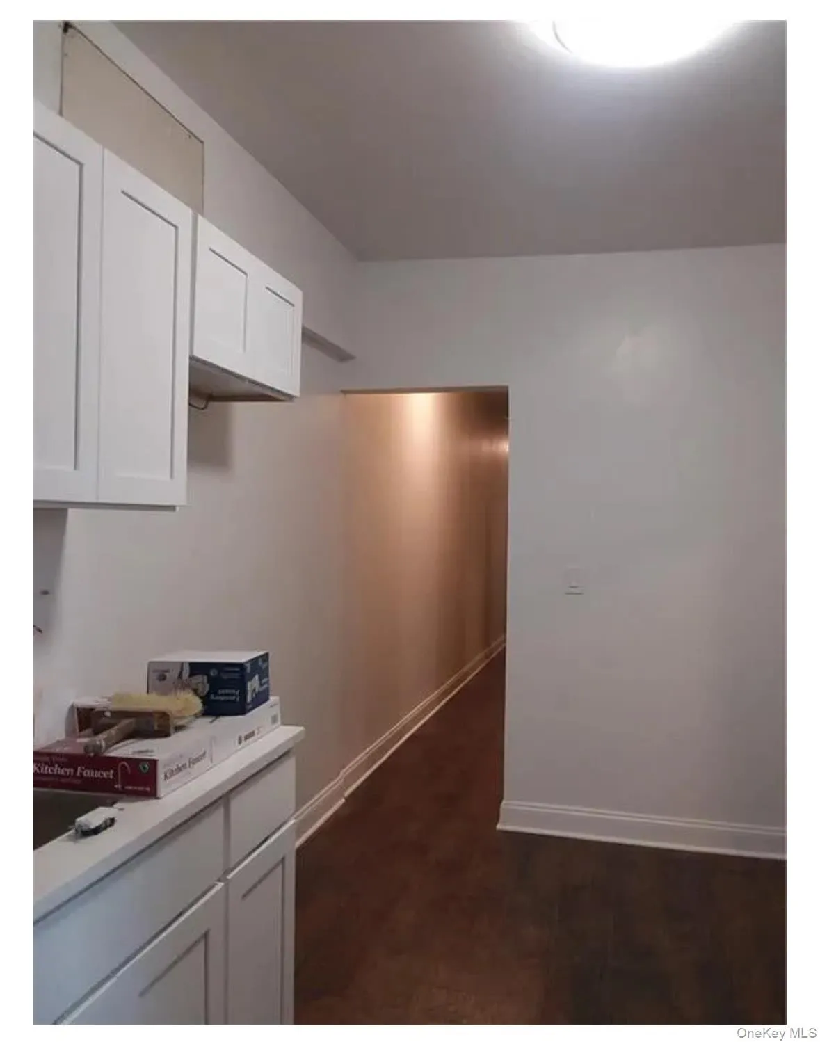 Hall with baseboards Hall with baseboards