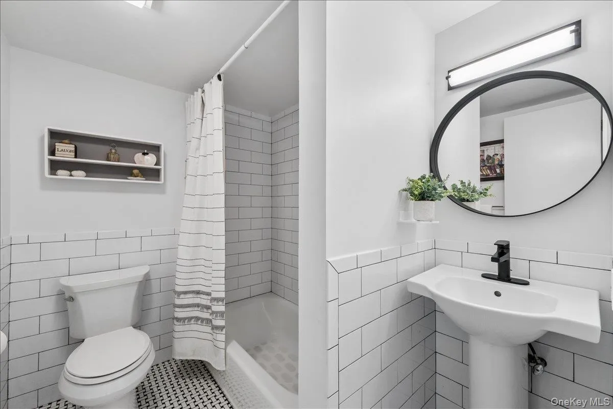 New full bath on lower level New full bath on lower level