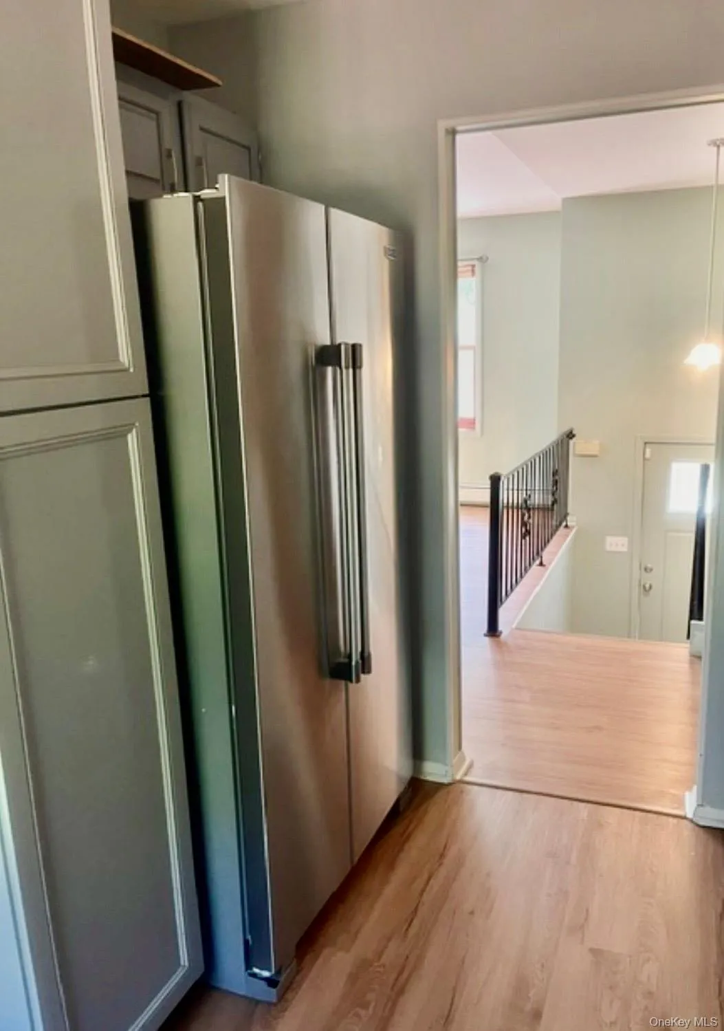 Large stainless steel refrigerator Large stainless steel refrigerator