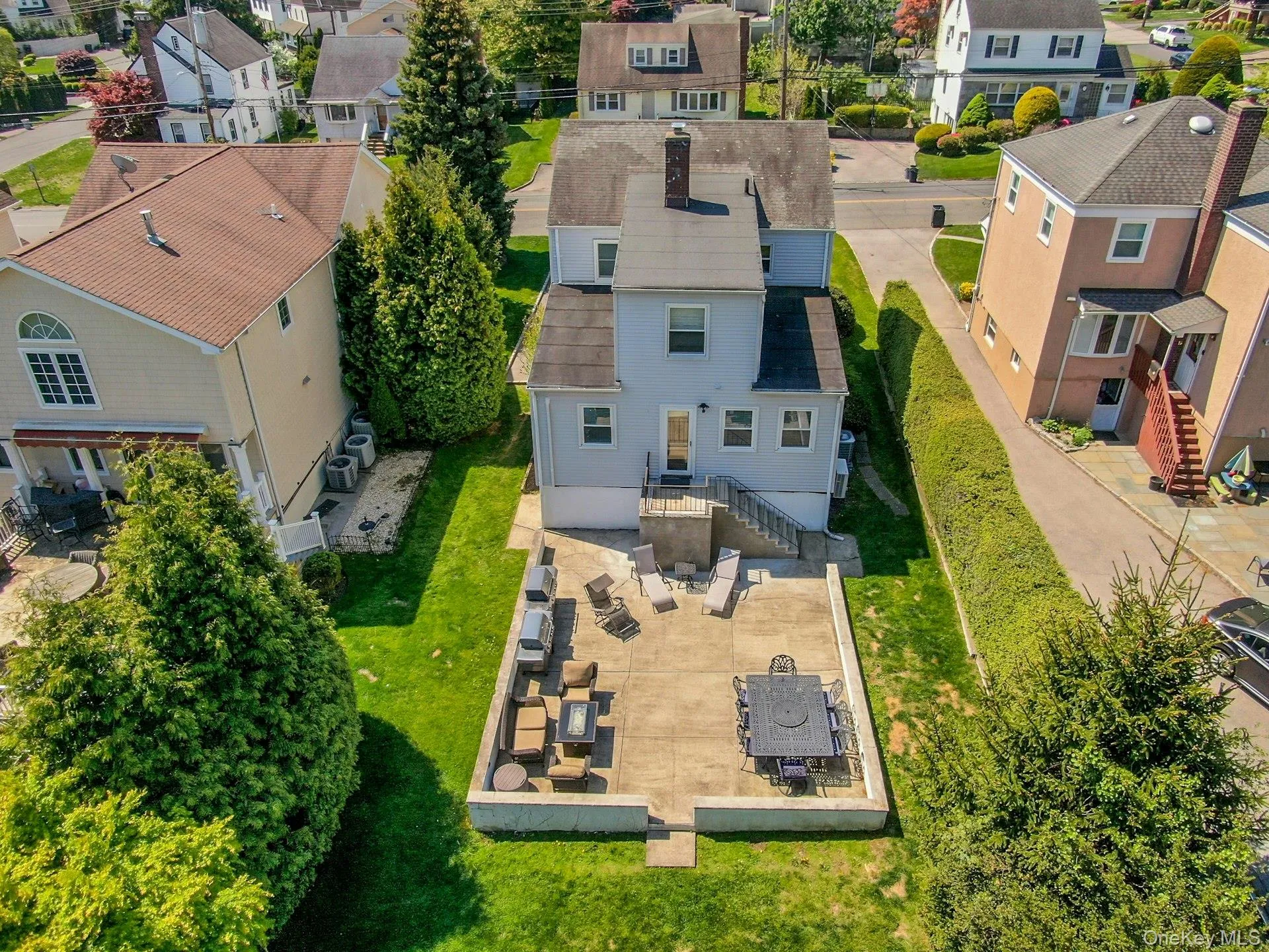 An aerial view of the patio An aerial view of the patio