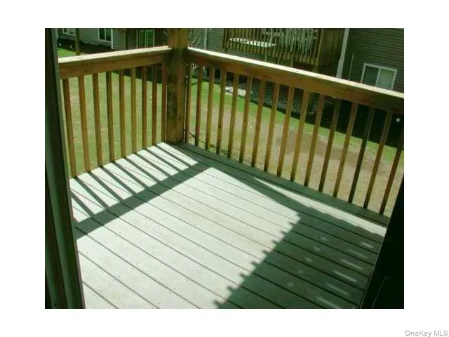 There's a large private trex deck from the kitchen There's a large private trex deck from the kitchen