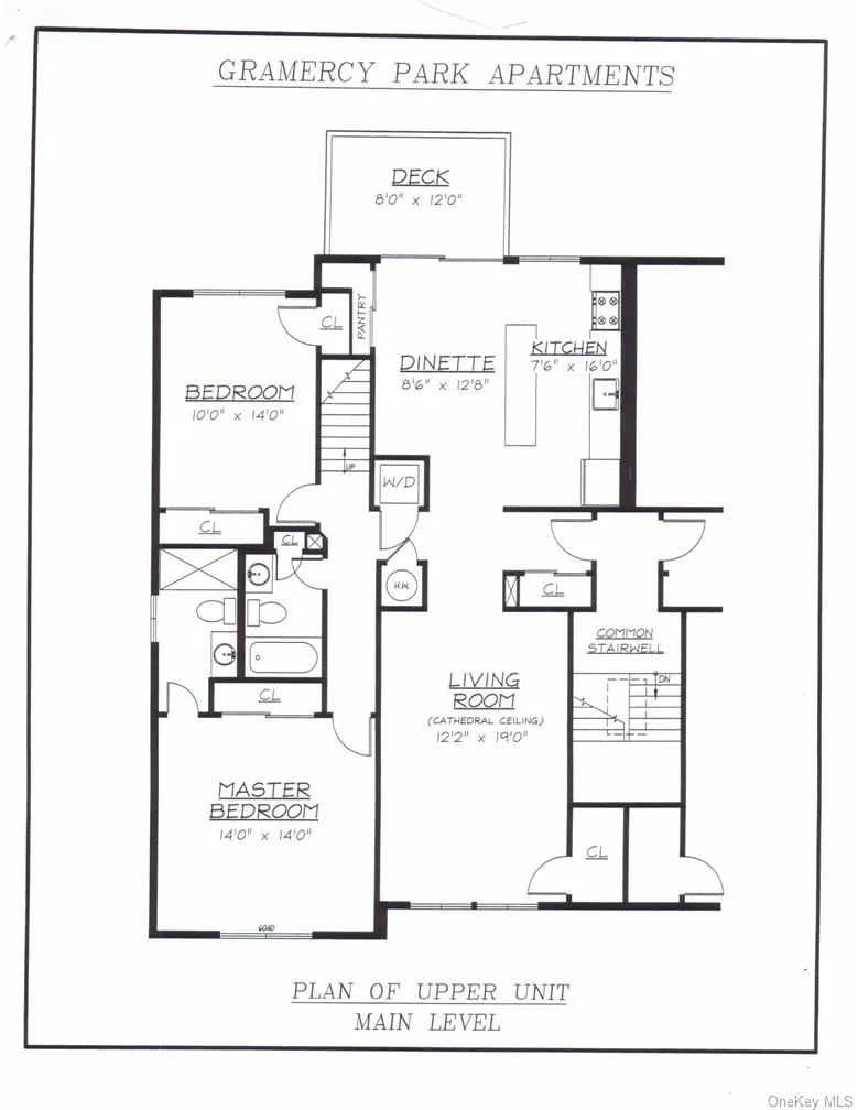 Floor plan - main living level Floor plan - main living level