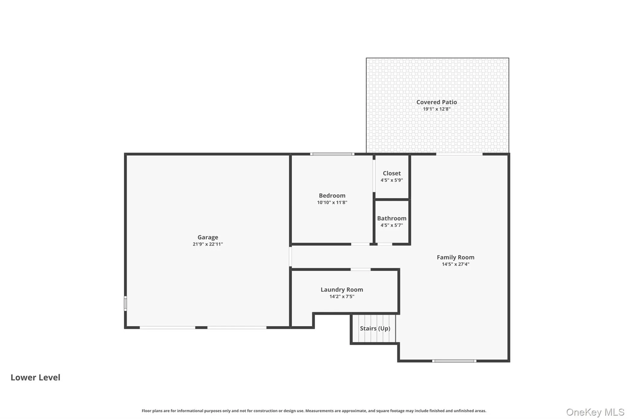 Lower level floor plan. Lower level floor plan.