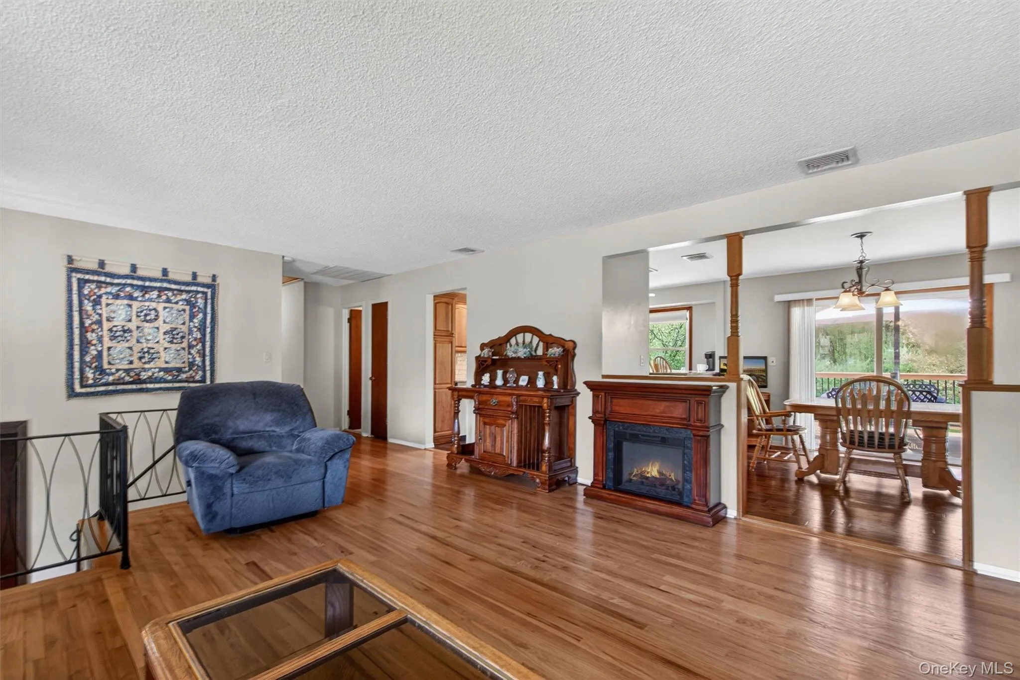 The hardwood floors were professionally refinished. The hardwood floors were professionally refinished.