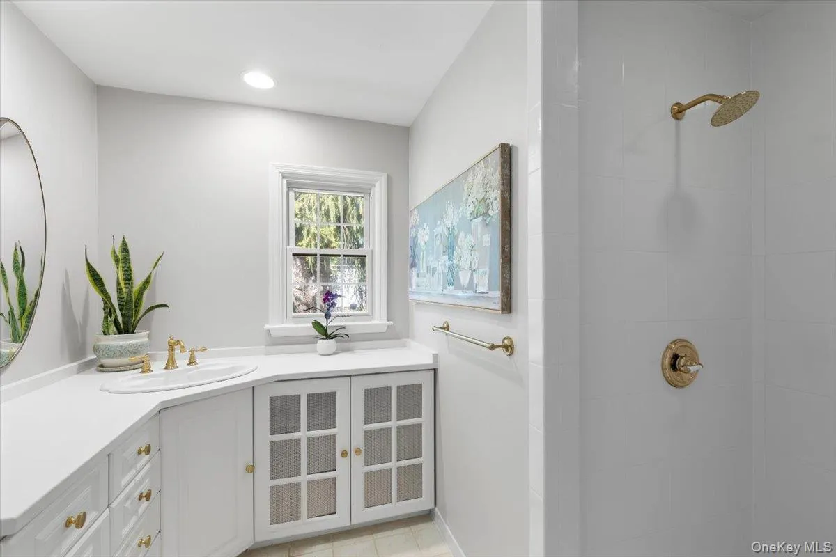 First Floor Bathroom with shower stall First Floor Bathroom with shower stall