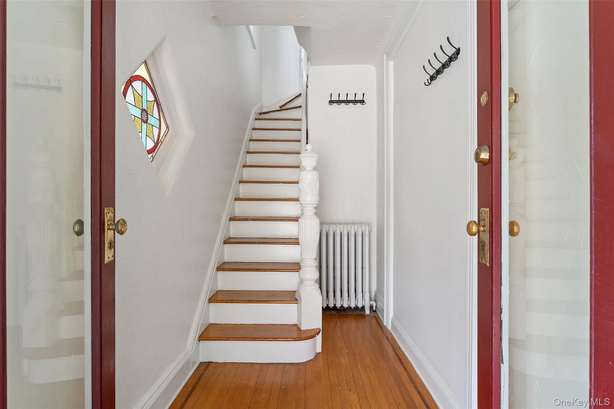 Private entrance into the duplex apartment. Private entrance into the duplex apartment.