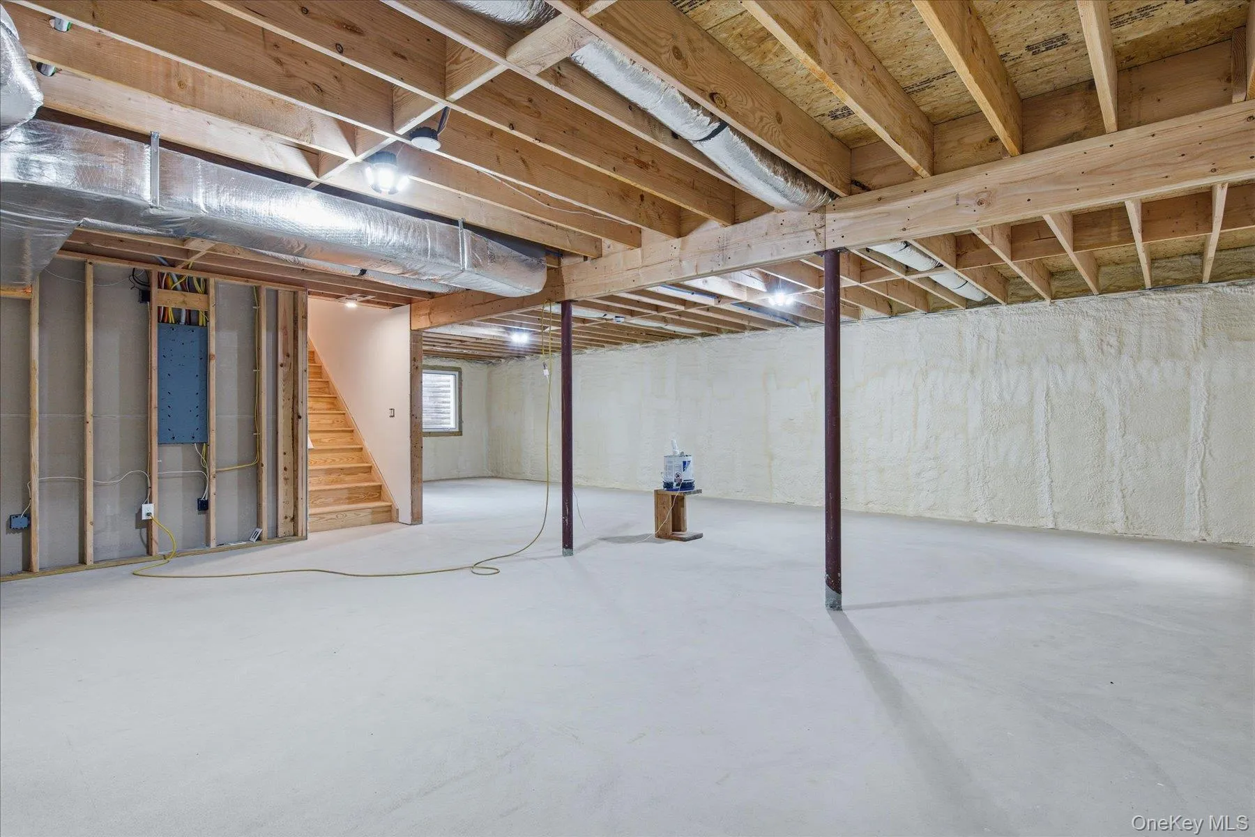 Full basement with egress windows and walk out Full basement with egress windows and walk out