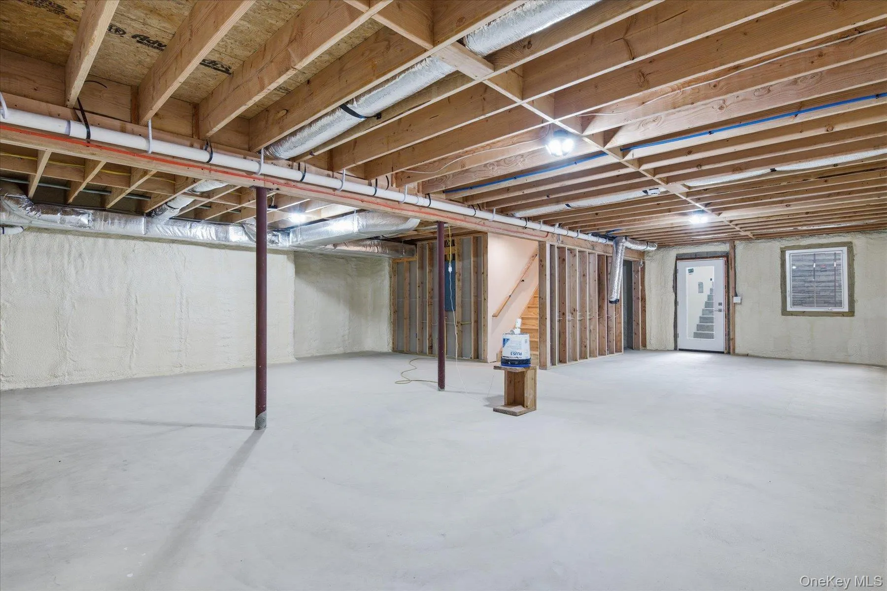 Full basement with egress windows and walk out Full basement with egress windows and walk out