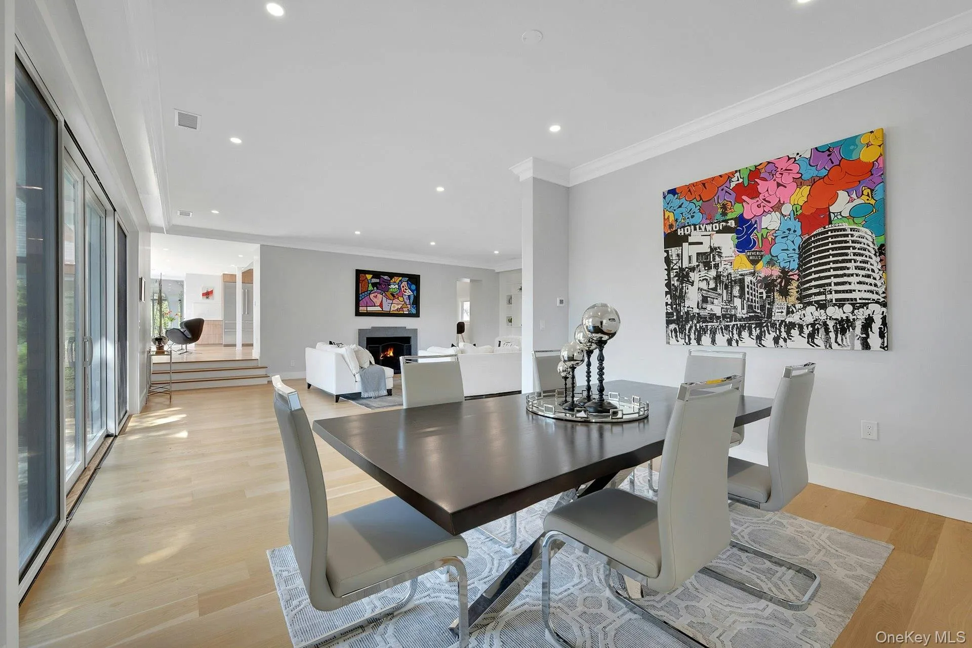 Dining room with view through living and kitchen Dining room with view through living and kitchen
