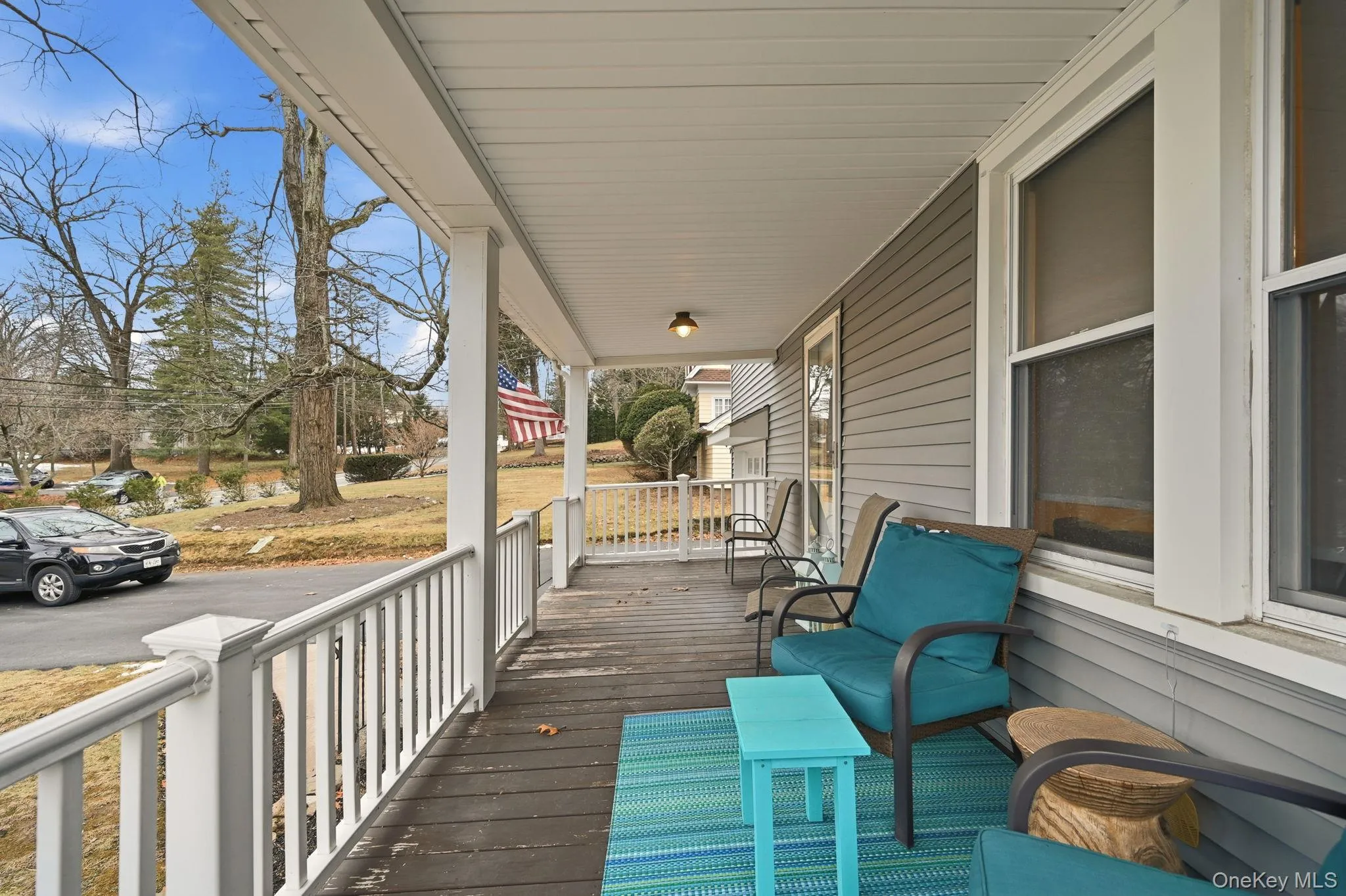 View of wooden porch View of wooden porch