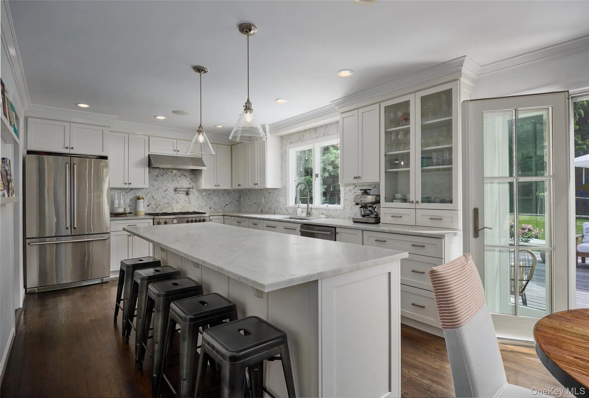 Chef's kitchen with stainless steal appliances Chef's kitchen with stainless steal appliances