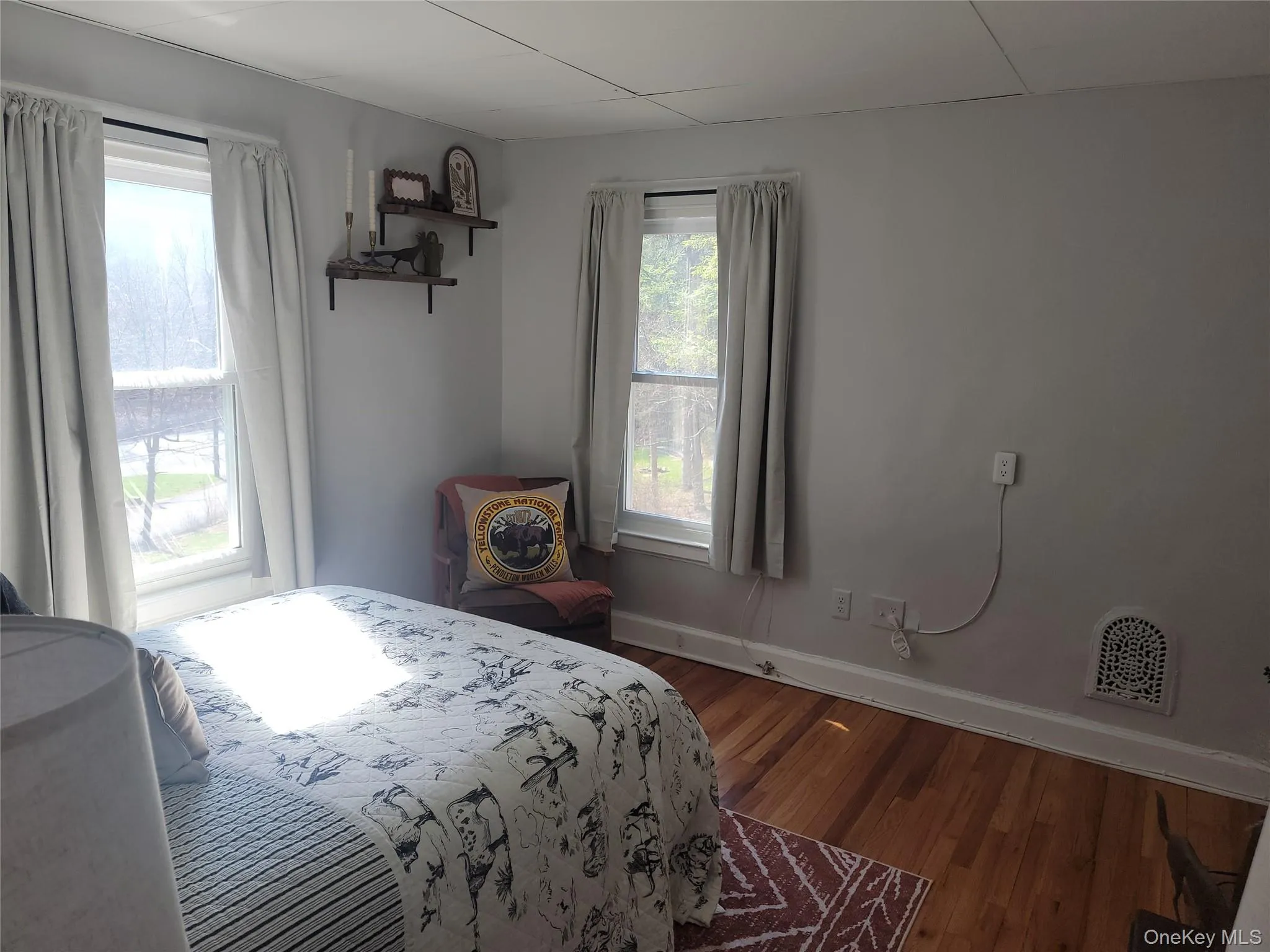 Bedroom 2 with hardwood floors Bedroom 2 with hardwood floors