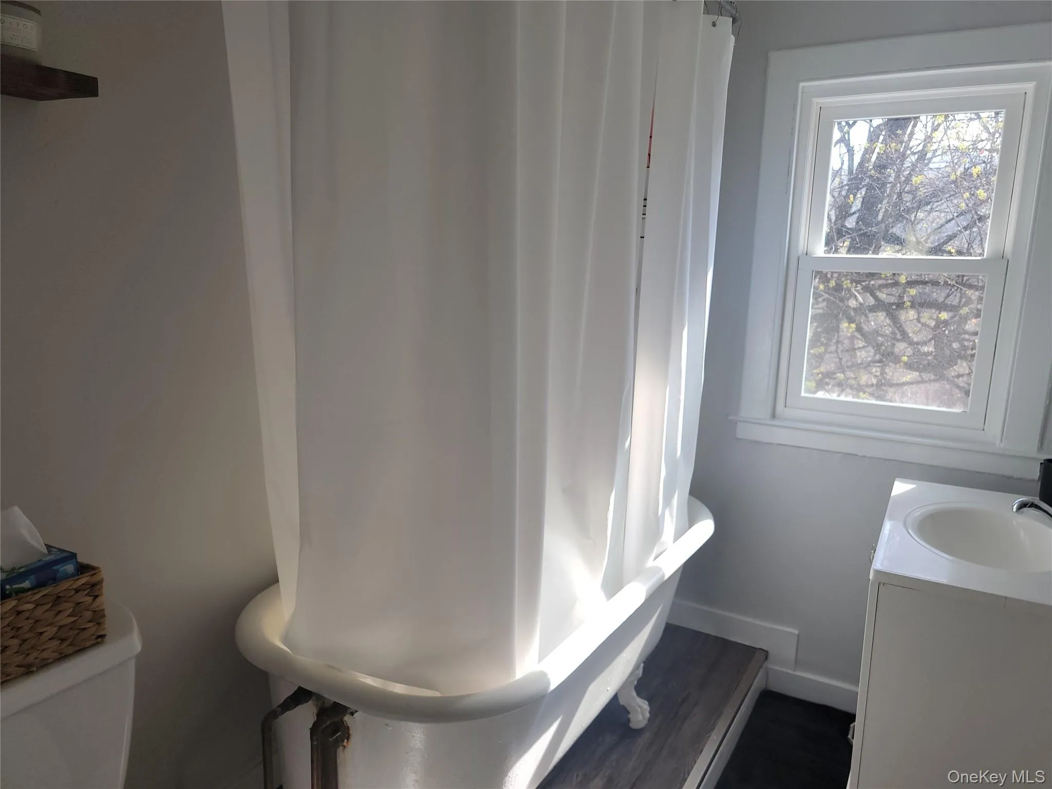 Bathroom with claw foot tub Bathroom with claw foot tub