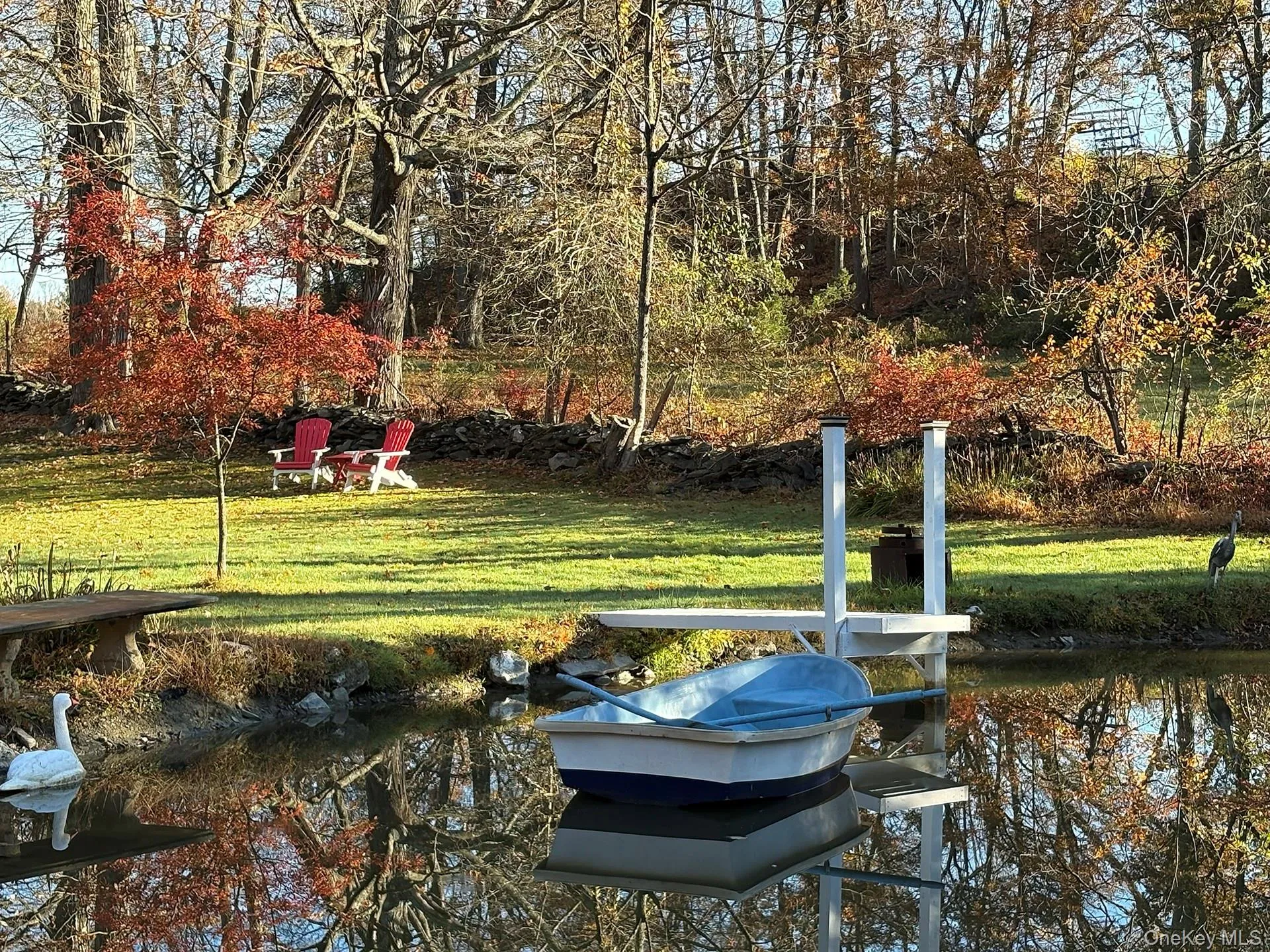 Dock area with a lawn Dock area with a lawn