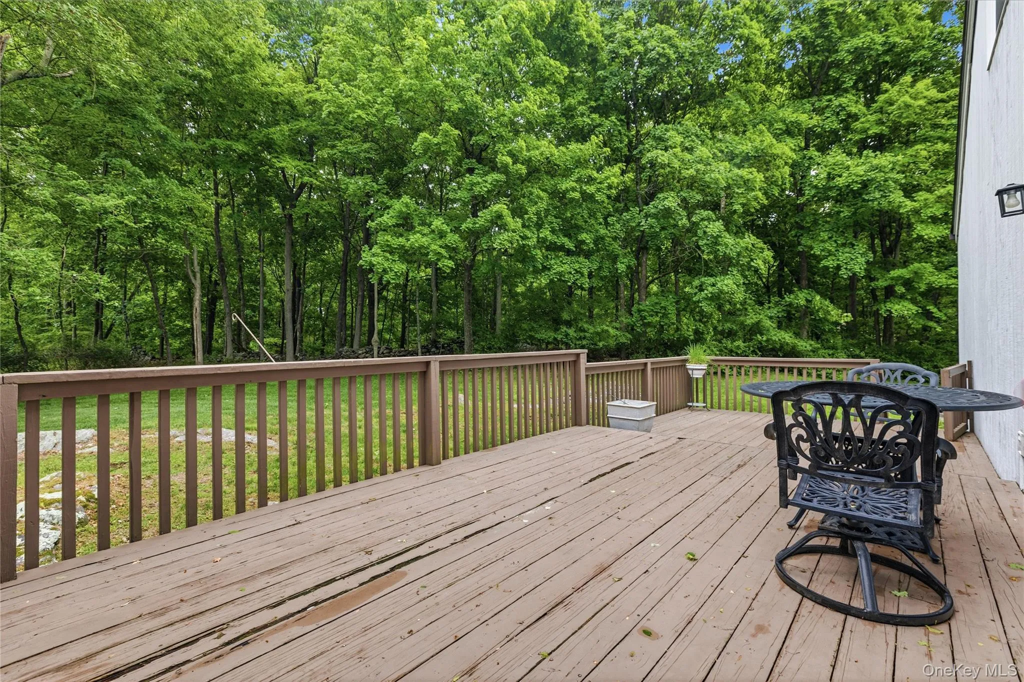 Large deck for entertaining Large deck for entertaining