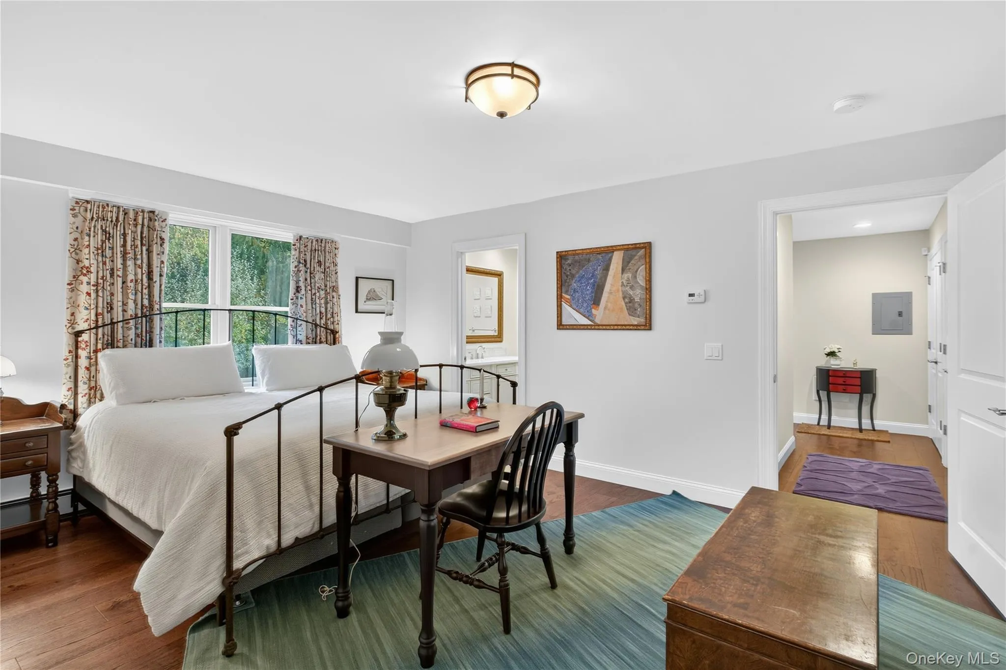 Tucked away down a private hallway. Tucked away down a private hallway.