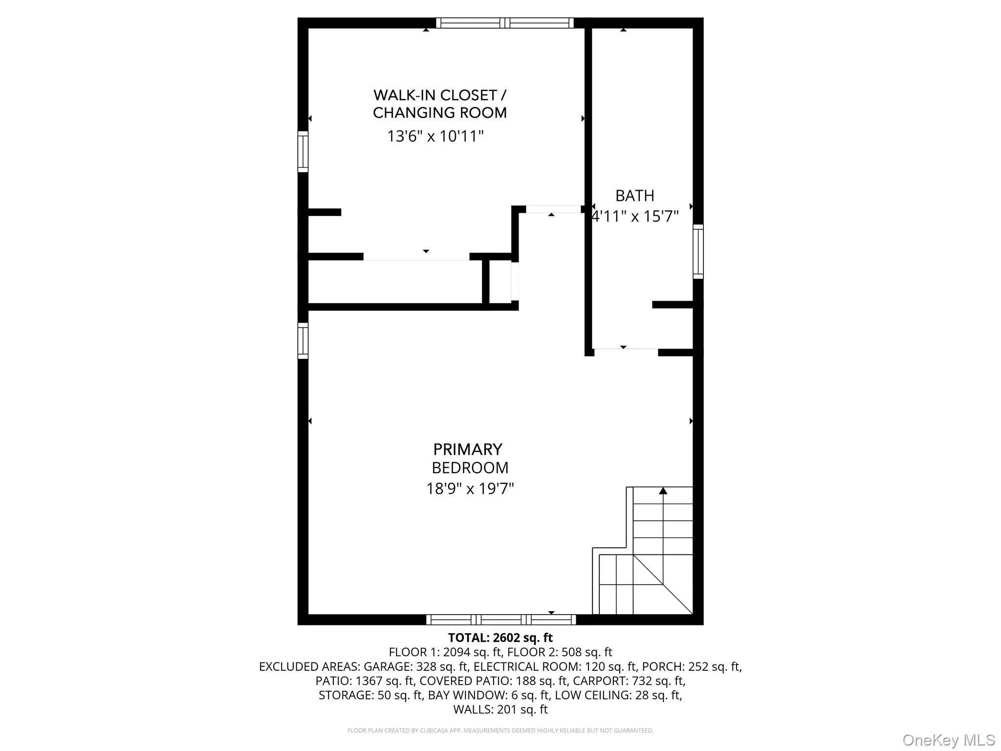 Upper level floor plan. Upper level floor plan.