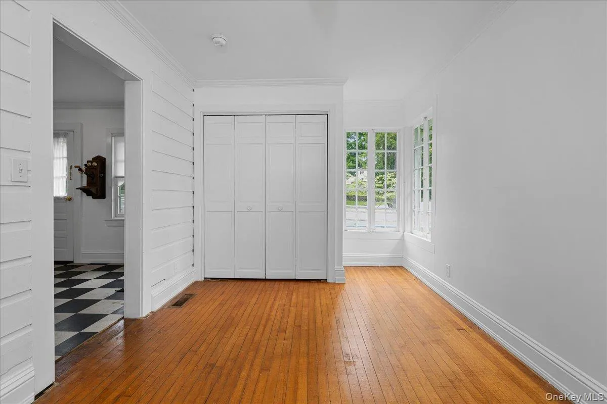 15' from the rear to front wall and 9' 2" across full width. 15' from the rear to front wall and 9' 2" across full width.