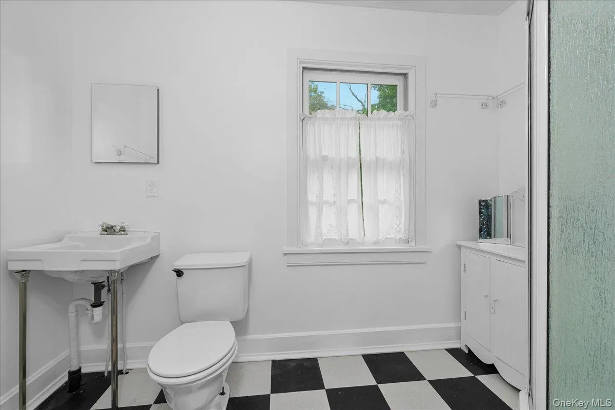 Cottage bathroom with stand-up shower. Cottage bathroom with stand-up shower.