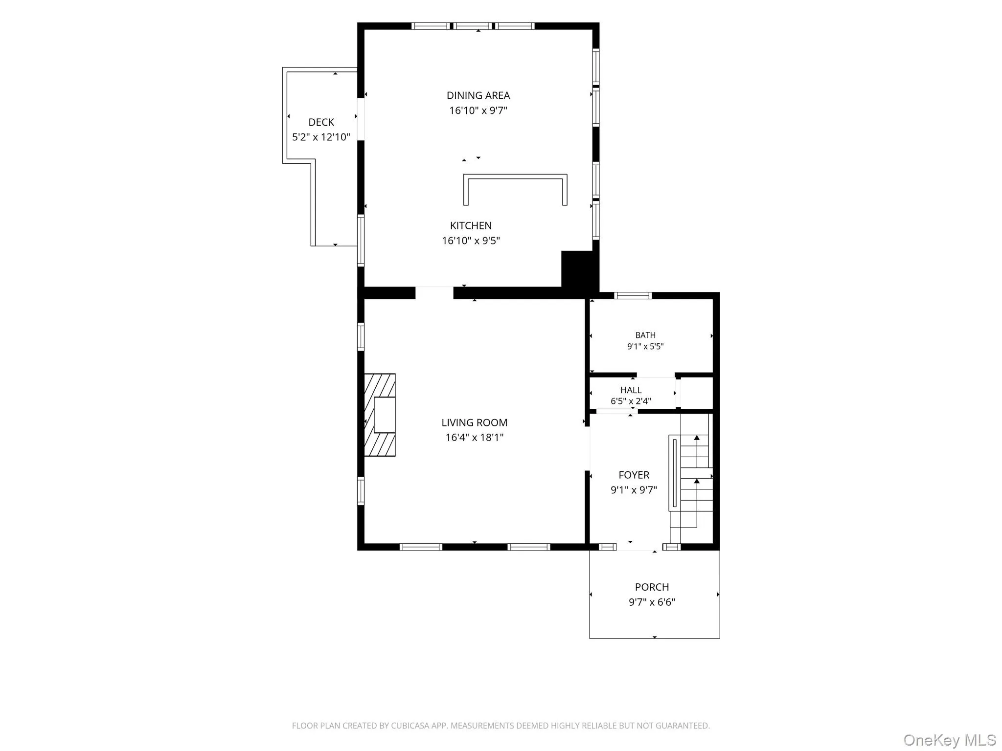 Main level of the primary residence. Main level of the primary residence.