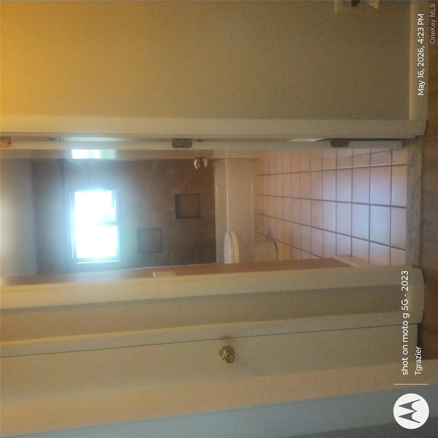 Main entry view, linen closet to left. Main entry view, linen closet to left.