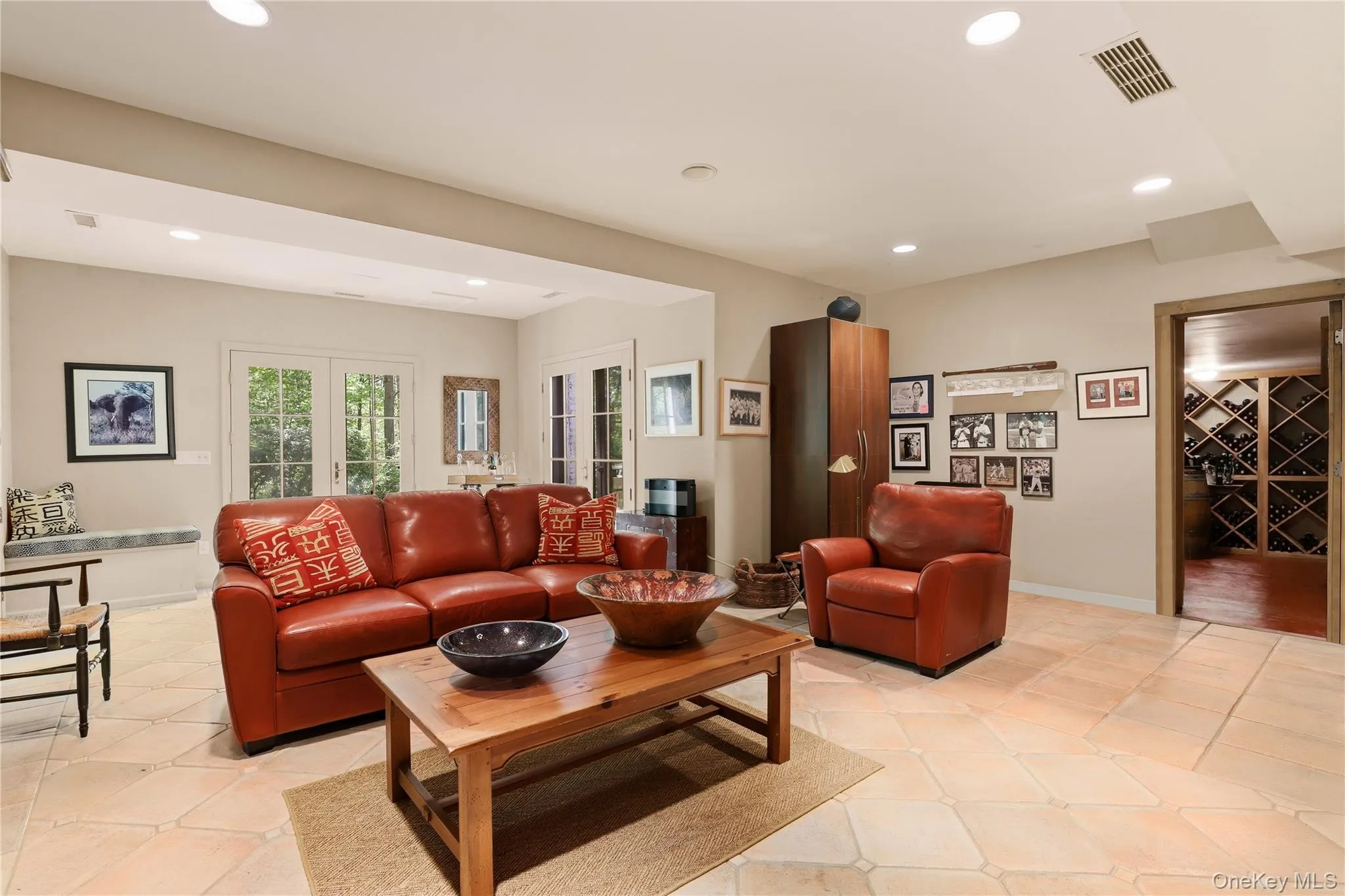 Lower Level Family/Rec RoomLarge Wine cellar in background Lower Level Family/Rec RoomLarge Wine cellar in background