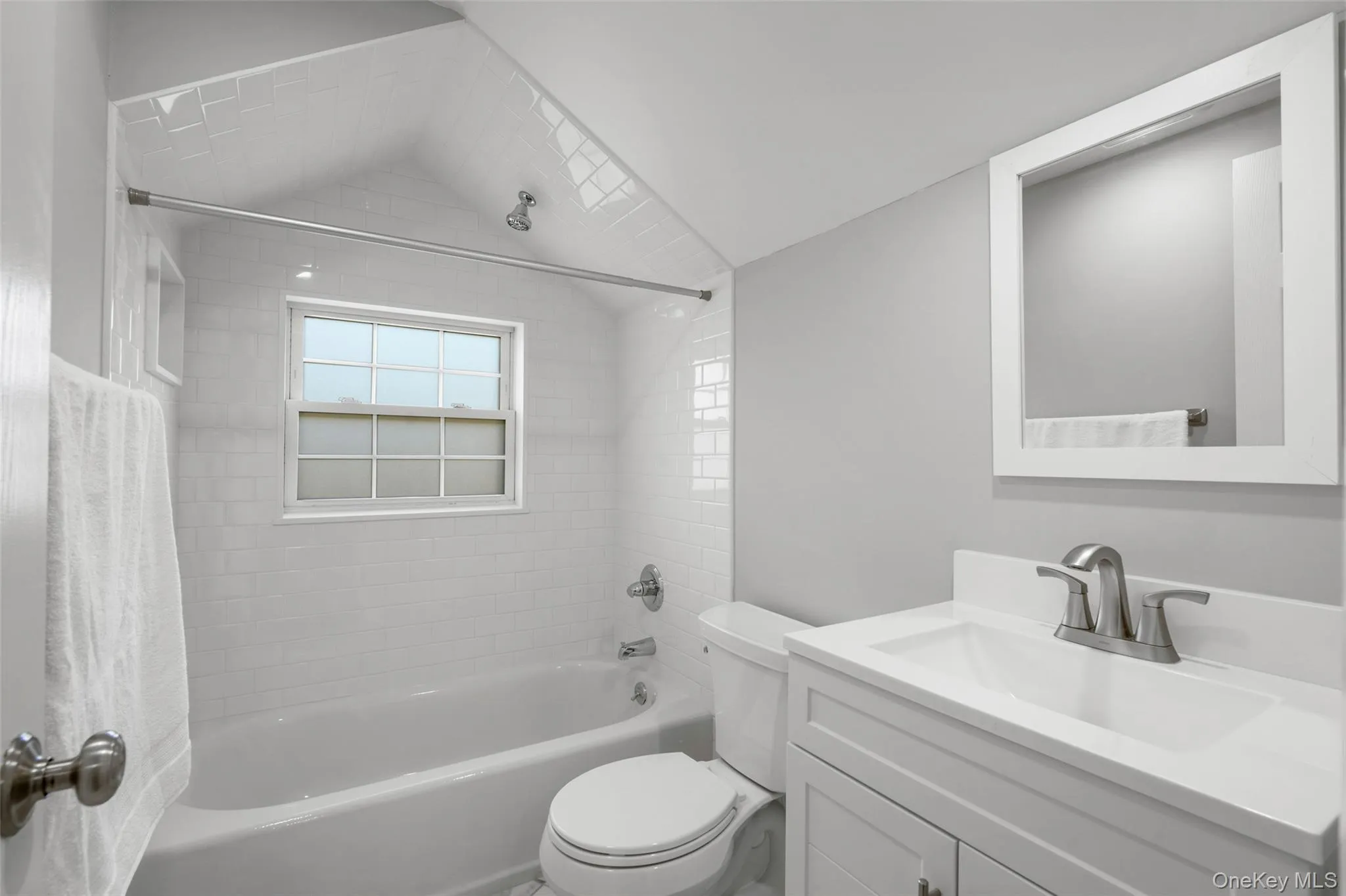 Second floor hall bathroom. Second floor hall bathroom.