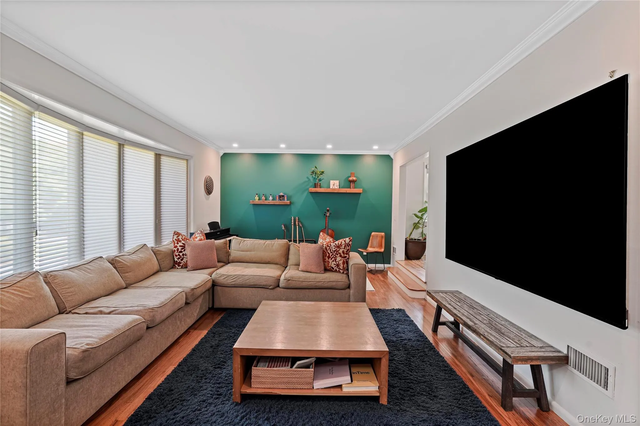Sunken Living Room With Large Windows Sunken Living Room With Large Windows