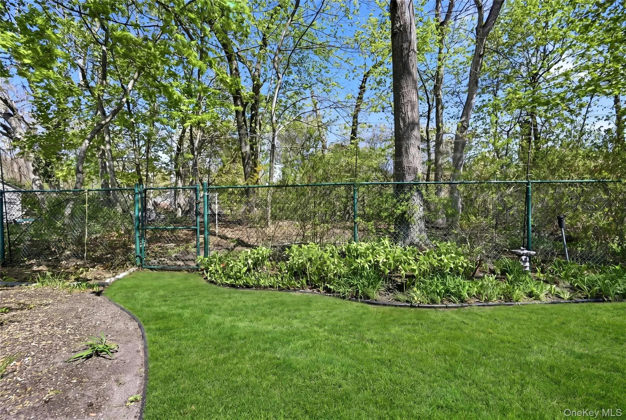 Virtually enhanced.Back gate leading to bike trail. Virtually enhanced.Back gate leading to bike trail.