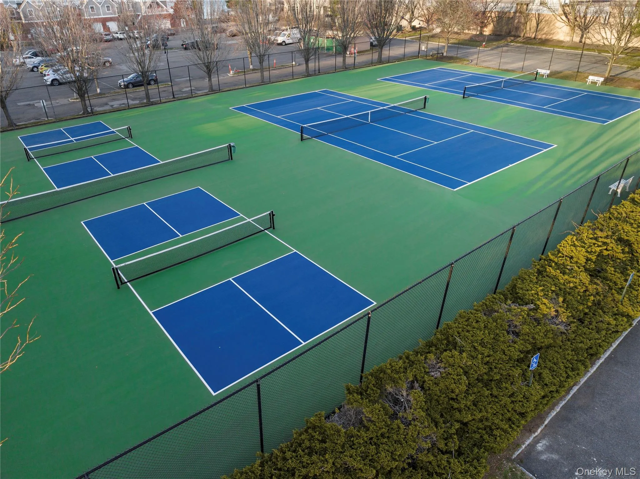 Private tennis & pickelball courts. Private tennis & pickelball courts.
