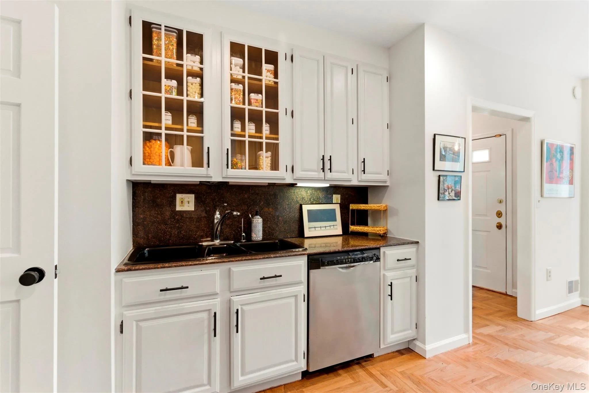 Classic white cabinetry. Classic white cabinetry.