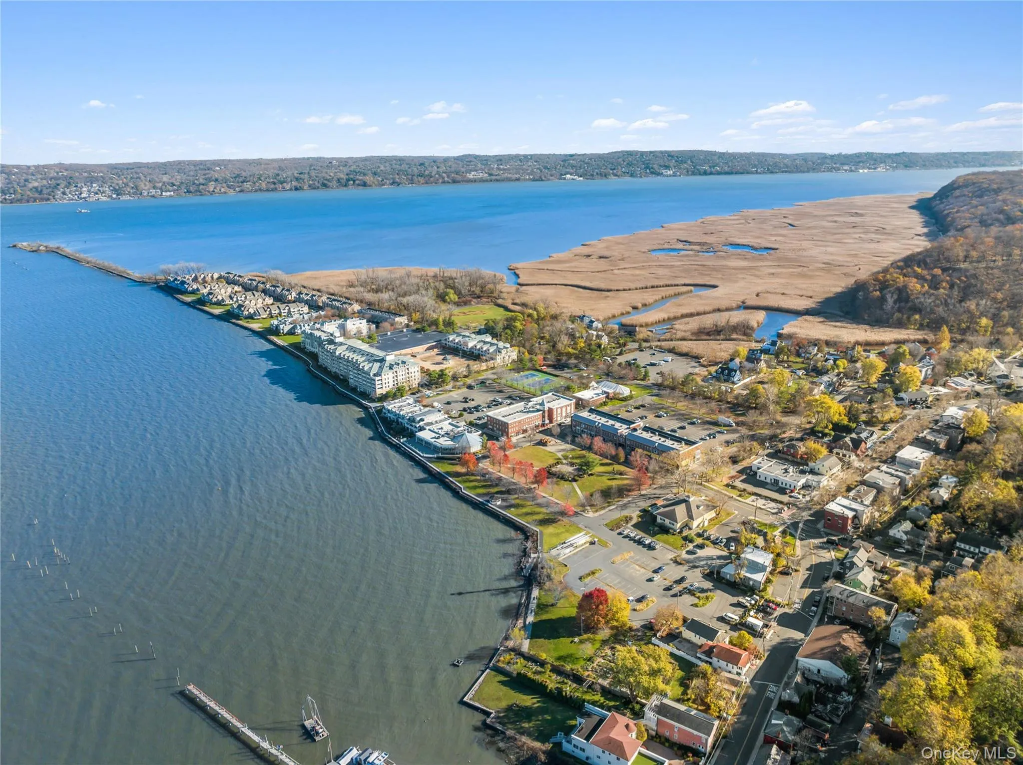 Piermont Village and Piermont Landing looking east toward Westchester Cty. Piermont Village and Piermont Landing looking east toward Westchester Cty.