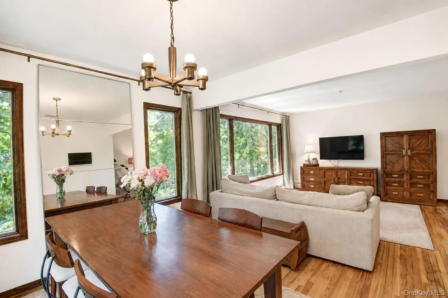 Dining room opens to living space Dining room opens to living space